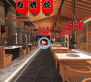 現(xiàn)代烤吧裝修設計全景案例